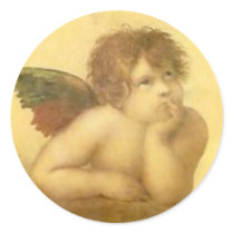 Angel Raphael Vintage Sticker by darshe40 Angel Raphael Vintage Sticker