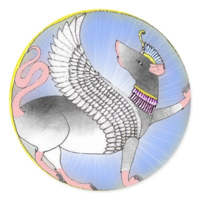 Angel Rat Ring Sticker by RatPirate