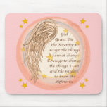 Angel Serenity Prayer Mousepads