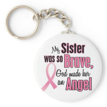 Angel SISTER Breast Cancer T-Shirts & Apparel Key Chain