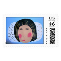 ANGEL SLEEPING IN THE SKY postage by anaisacolon ANGEL SLEEPING IN THE SKY postage
