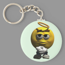 Angel Smiley Keychain