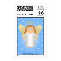 Angel snowflake stamp