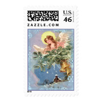 ANGEL & SNOWFLAKES by SHARON SHARPE postage