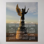Angel Statue at Sunset; 2012 Calendar Posters