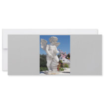 Angel Statue In Grey And White VI invitations by colorimages Angel Statue In Grey And White VI invitations