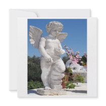 Angel Statue In White VI invitations by colorimages Angel Statue In White VI invitations