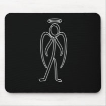 Angel - Stickman Mousepad by seonaidh Angel - Stickman Mousepad