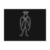 Angel - Stickman Postcard