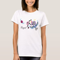 colorful, girl, illustration, pop, funny, cute, cool, vintage, heart, tribal, pretty, angel, love, luv, happy, lovely, feminine, graphic, romance, sweet, sweethart, pop art, Shirt with custom graphic design