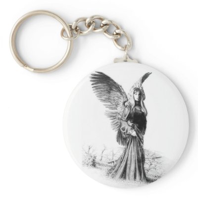angel tattoo key chains by tattoostyle