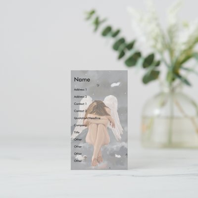 Angel template business card templates by Occitania