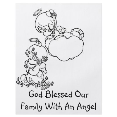 Angel Tots - Birth Announcement Full Color Flyer by nightmare7darkangel