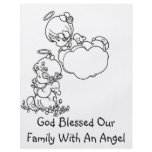 Angel Tots - Birth Announcement flyers