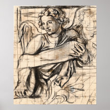 Angel - Trinity Church Mural Sketch, John La Farge