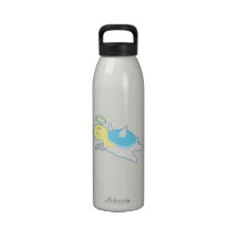Angel Turtle - Blue Shell Water Bottles