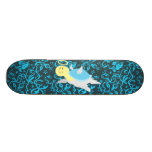 Angel Turtle Floral Pattern Skate Boards