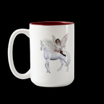 Angel Unicorn Beauties 4 mugs by UnicornDreams Angel Unicorn Beauties 4 mugs