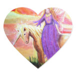 Angel & Unicorn Heart Sticker