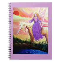 Angel & Unicorn Notebook - By Susan Rodio Art notebooks