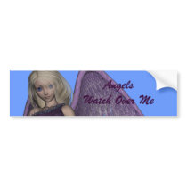 Angel Violet Charms Bumper Sticker bumper stickers by FairytaleDesigns Angel Violet Charms Bumper Sticker bumper stickers