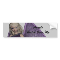 Angel Violet Charms Bumper Sticker bumper stickers by FairytaleDesigns Angel Violet Charms Bumper Sticker bumper stickers