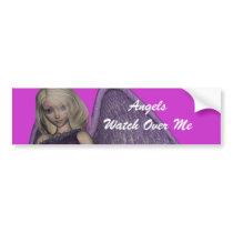 Angel Violet Charms Bumper Sticker bumper stickers by FairytaleDesigns Angel Violet Charms Bumper Sticker bumper stickers