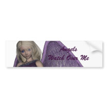 Angel Violet Charms Bumper Sticker bumper stickers