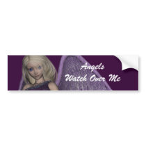 Angel Violet Charms Bumper Sticker bumper stickers by FairytaleDesigns Angel Violet Charms Bumper Sticker bumper stickers