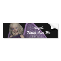 Angel Violet Charms Bumper Sticker bumper stickers by FairytaleDesigns Angel Violet Charms Bumper Sticker bumper stickers
