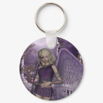 Angel Violet Charms Keychain