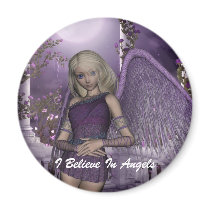 Angel Violet Charms Magnet by FairytaleDesigns Angel Violet Charms Magnet