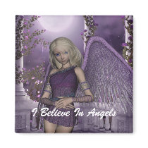 Angel Violet Charms Magnet by FairytaleDesigns Angel Violet Charms Magnet