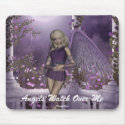 Angel Violet Charms Mousepad by FairytaleDesigns Angel Violet Charms Mousepad