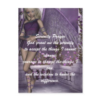 Angel Violet Charms Postcard by FairytaleDesigns Angel Violet Charms Postcard