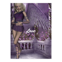 Angel Violet Charms Poster posters by FairytaleDesigns Angel Violet Charms Poster posters