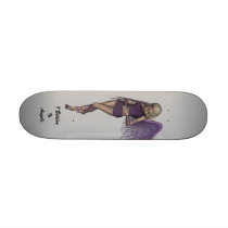 Angel Violet Charms Skateboard by FairytaleDesigns Angel Violet Charms Skateboard