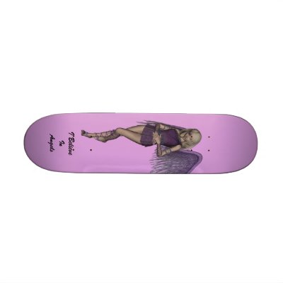 Angel Violet Charms Skateboard by FairytaleDesigns