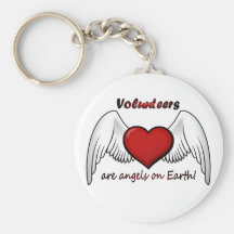 Angel Volunteers Keychain