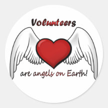 Angel Volunteers Stickers