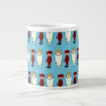 Angel Vs. Devil Pattern mugs
