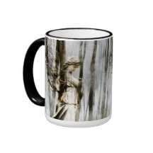 Angel Walks Through Winter Coffee Mugs