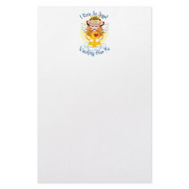 Angel Watching Over Me Firefighter Custom Stationery