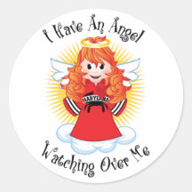 Angel Watching Over Me Maryland Stickers