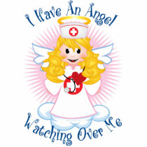 Angel Watching Over Me Nurse Acrylic Cut Out