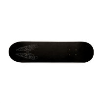 Angel White Outline Wings Skate Decks
