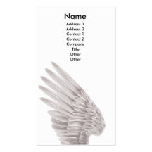 Angel wing business card