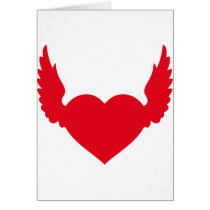 angel wing heart cards