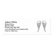 Angel wings business card template