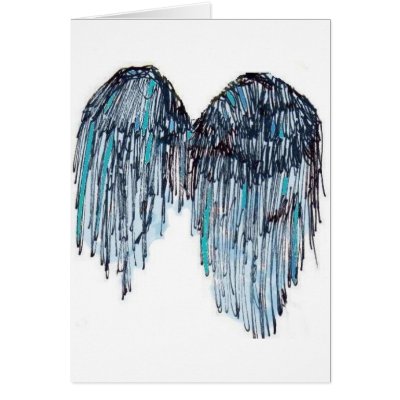 of angel wings Drawing
